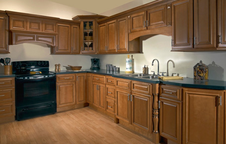 Kitchen in Designer Kingston Cabinets